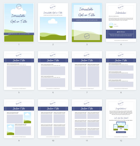 Lead Magnet Templates - Workbook and Journal
