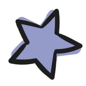 icon: doodle star darker purple