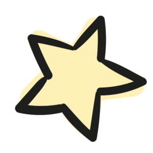 icon doodle star light yellow