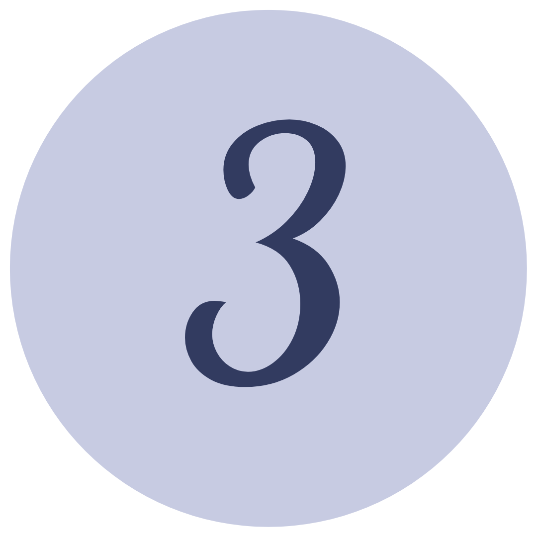lavender number icon 3